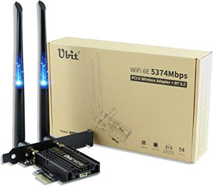 Ubit Carte Wi-Fi 6E PCI-E  AX210